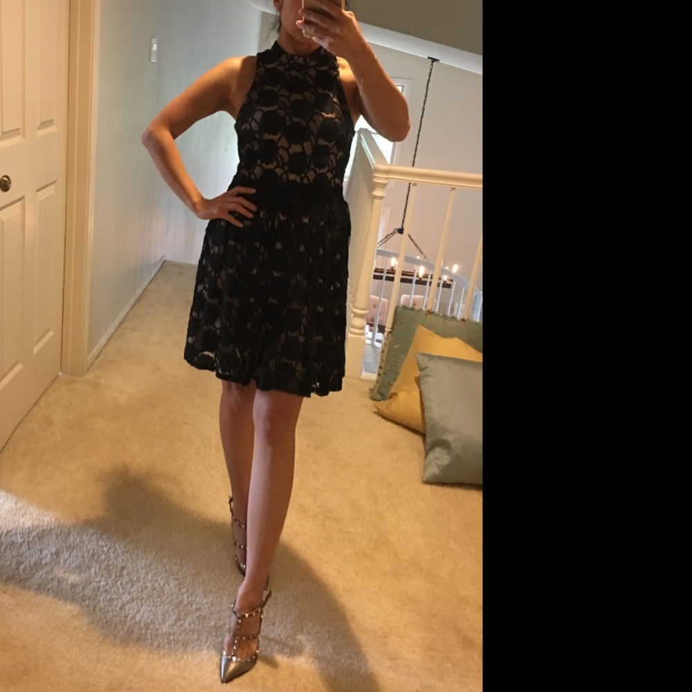 NWT black lace dress