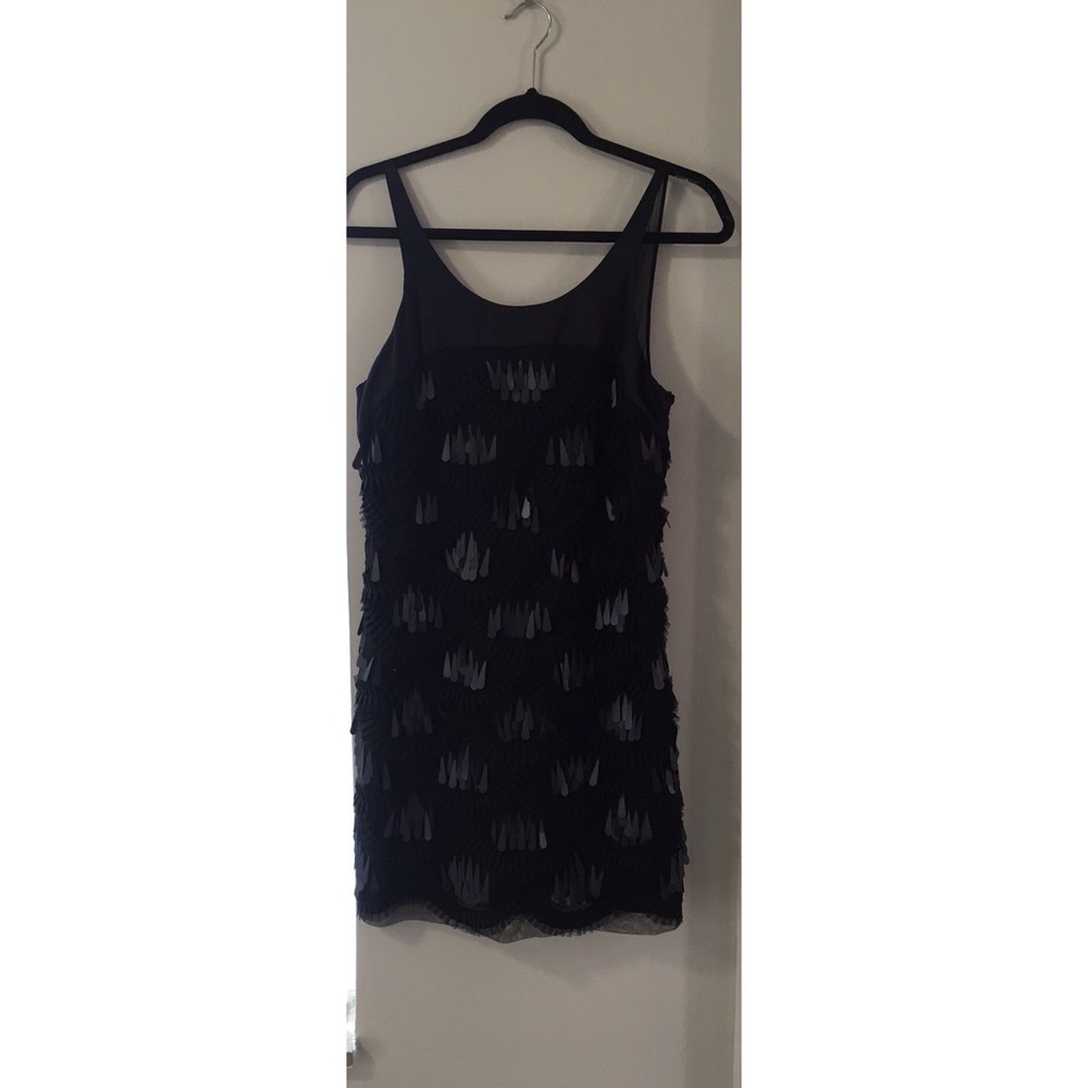 black BCBG beaded dress size small