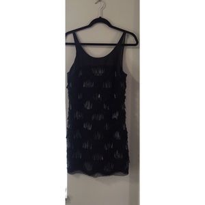 black BCBG beaded dress size small