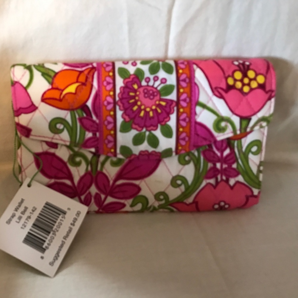 Vera Bradley Strap Wallet in Lilli Bell