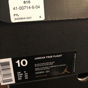 Air Jordan True Flight (US 10)