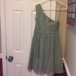 J crew brides maid dress size 4 dusty shale