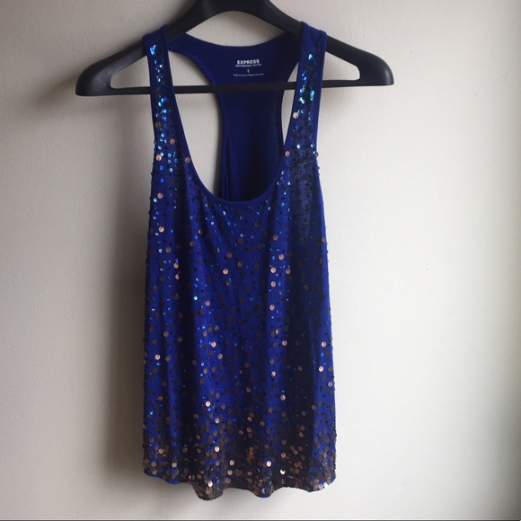 Express Tops - Express size L sequin tank