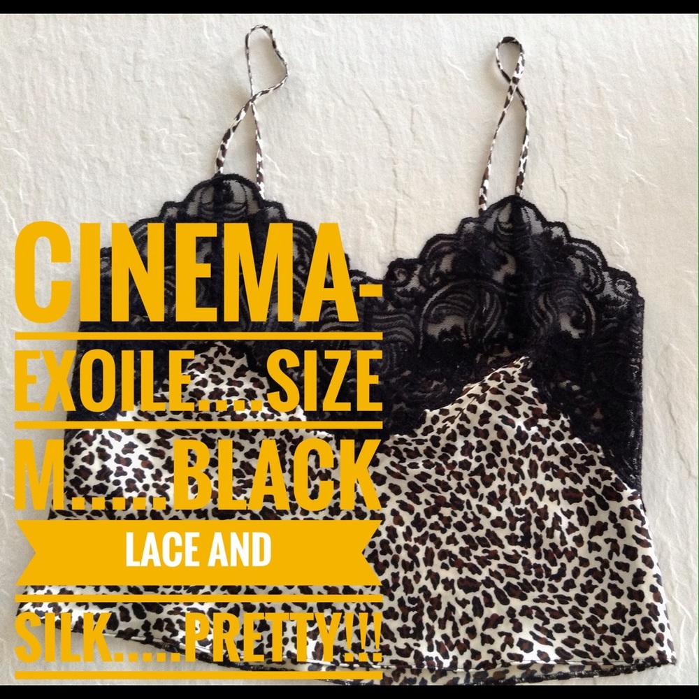 Cinema-Exoile....Size Medium....Black w/Lace&silk
