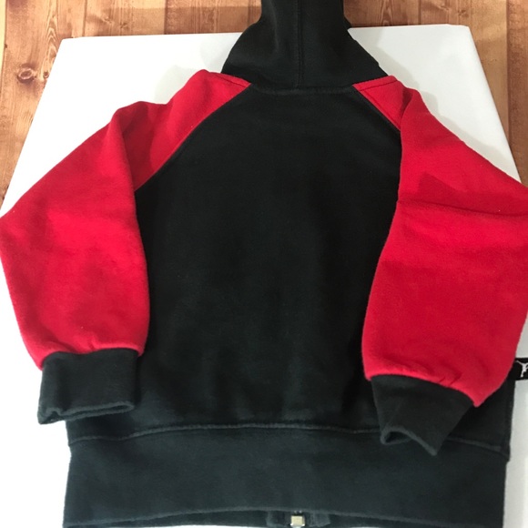 Jordan 23 Hoodie 1-2 years 2T fresh Zip black red - Picture 4 of 8