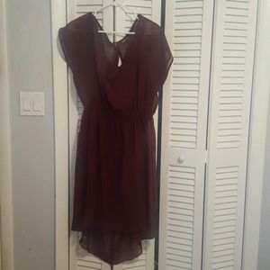 Cranberry Hi-Lo Dress