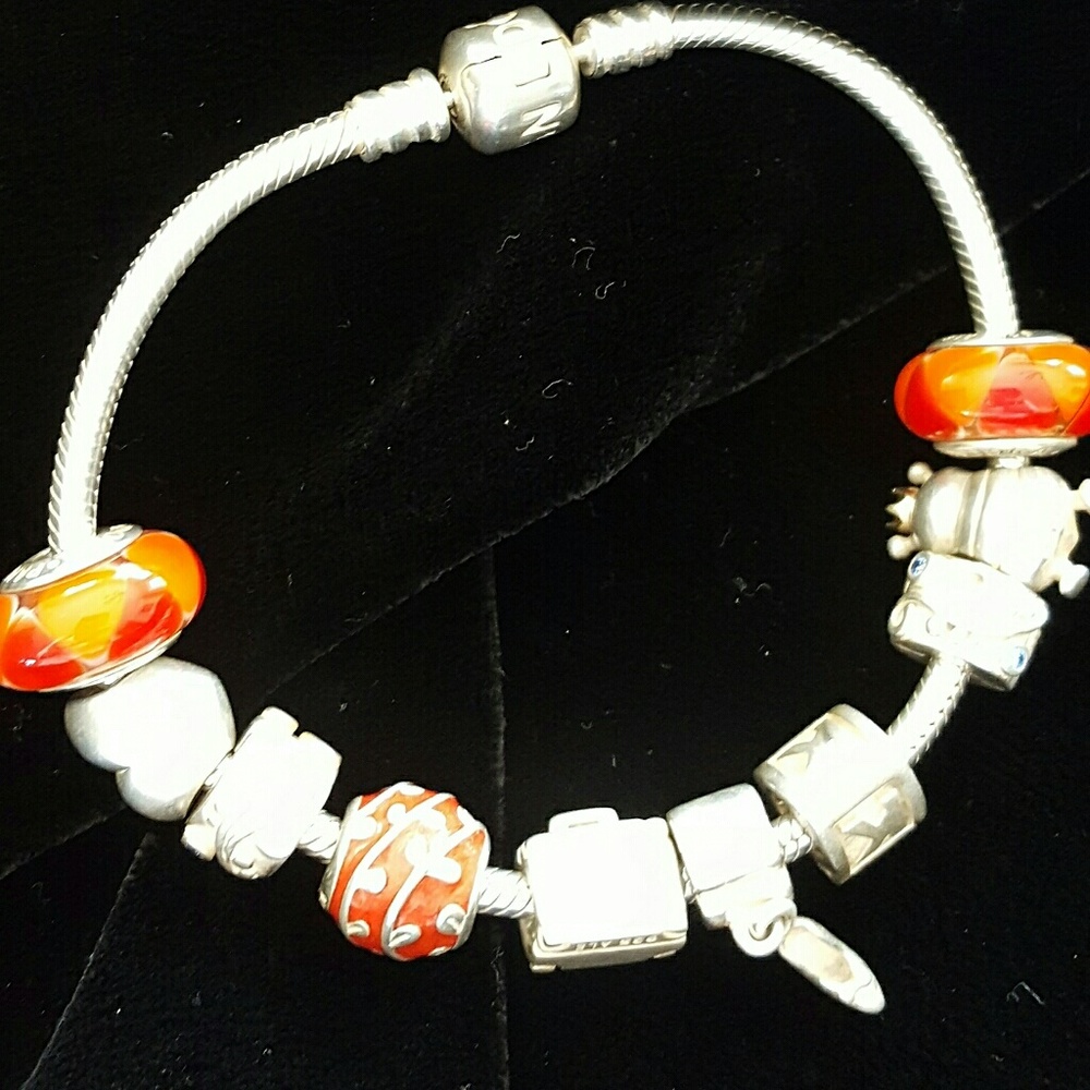 Pandora Bracelet with 10 charms