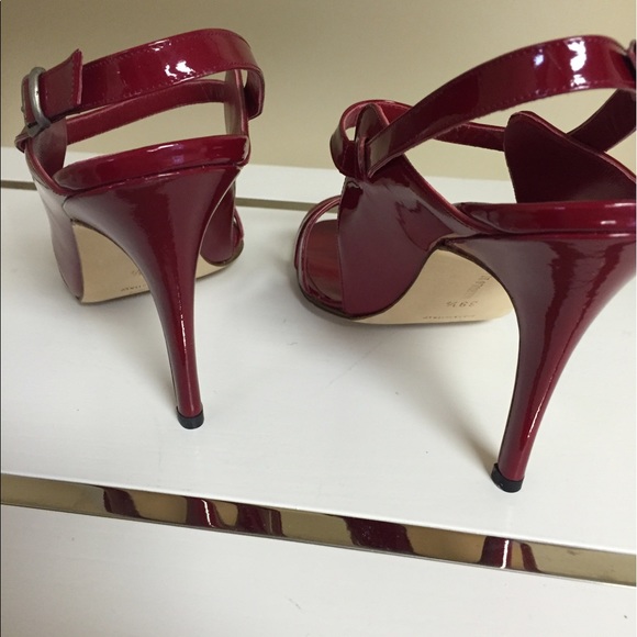 Manolo Blahnik Red Patent Heels - Picture 2 of 7