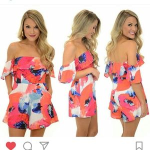 Off the shoulder romper