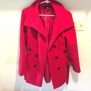 Red Pea Coat