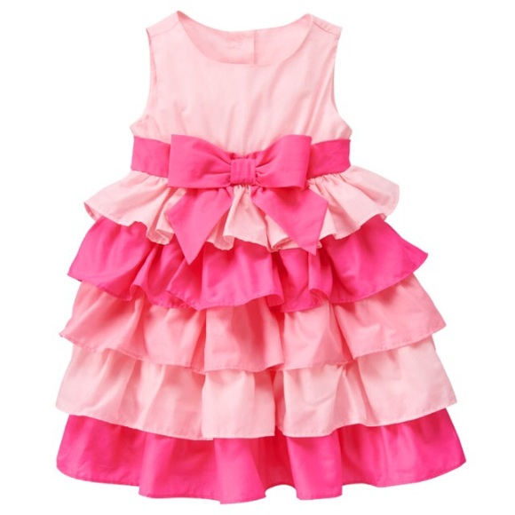 In stock!!  PRETTY IN PINK RUFFLE DRESS - Picture 1 of 1