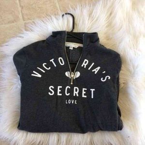 Victoria's Secret Angels Grey Half Zip Tunic