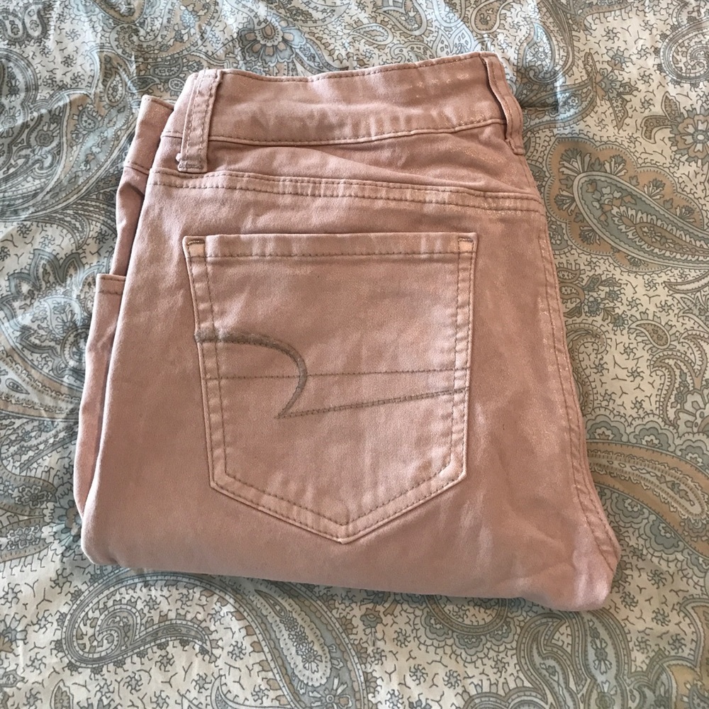 🎉SOLD🎉 Shimmer American Eagle Jeggings