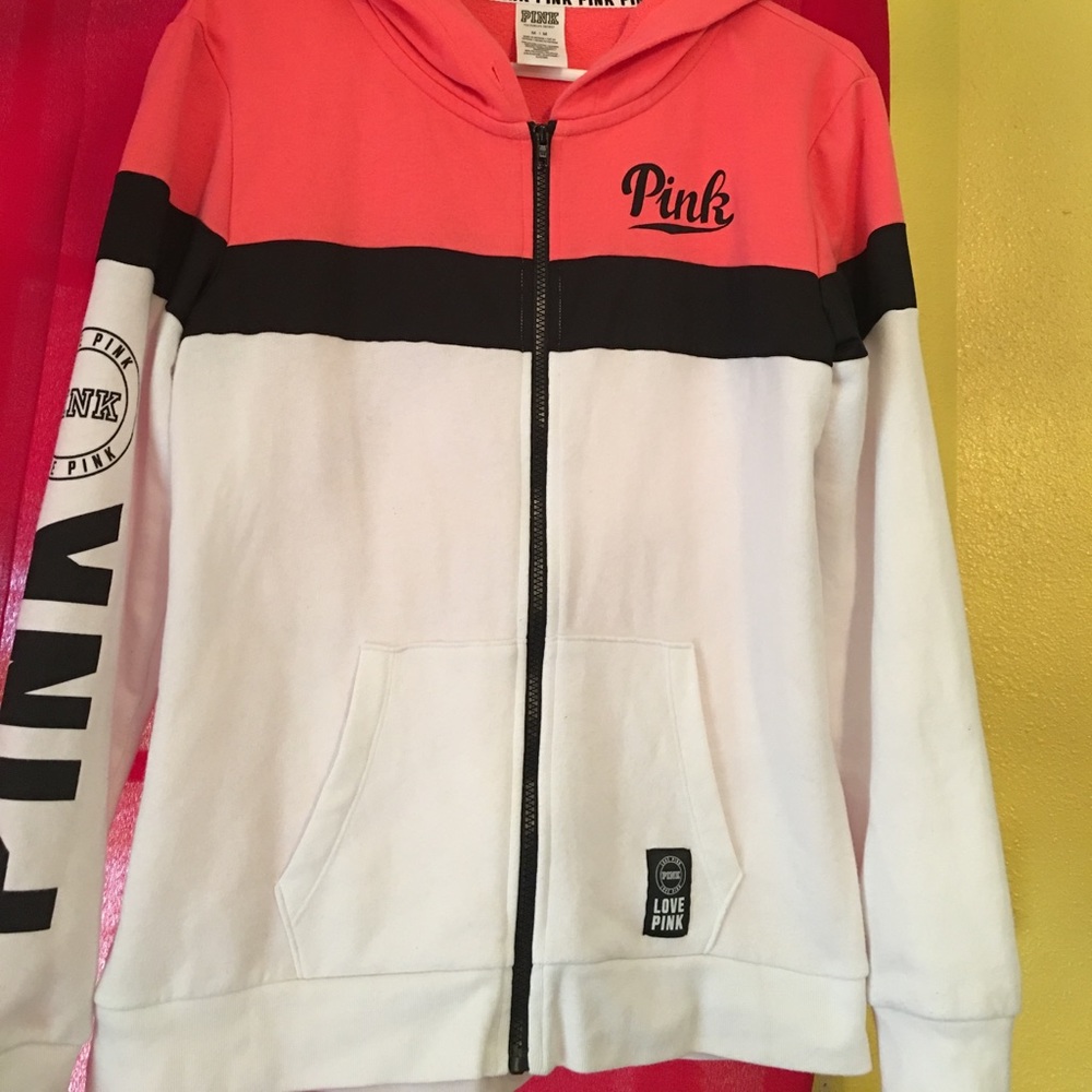 *SOLD* Pink Vs full zip Hoodie