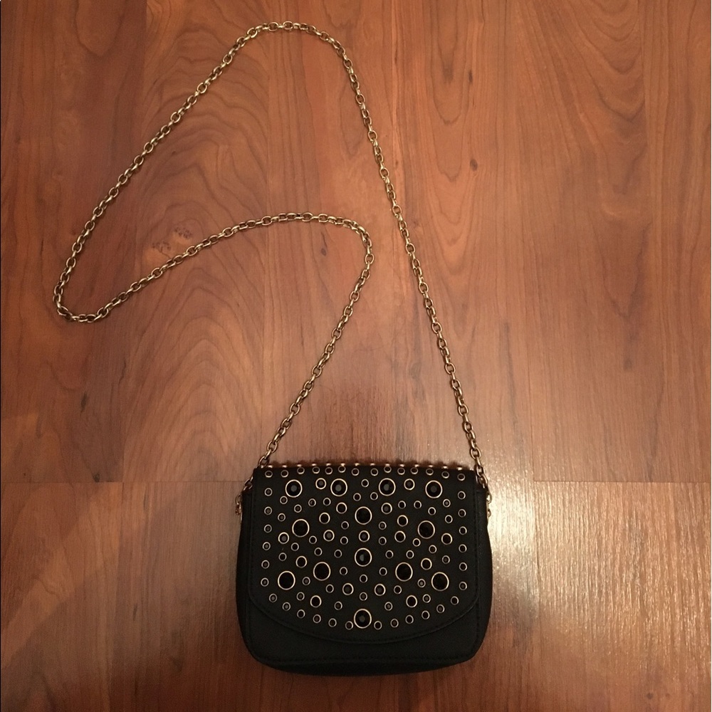 Juicy Couture Black and Gold Crossbody