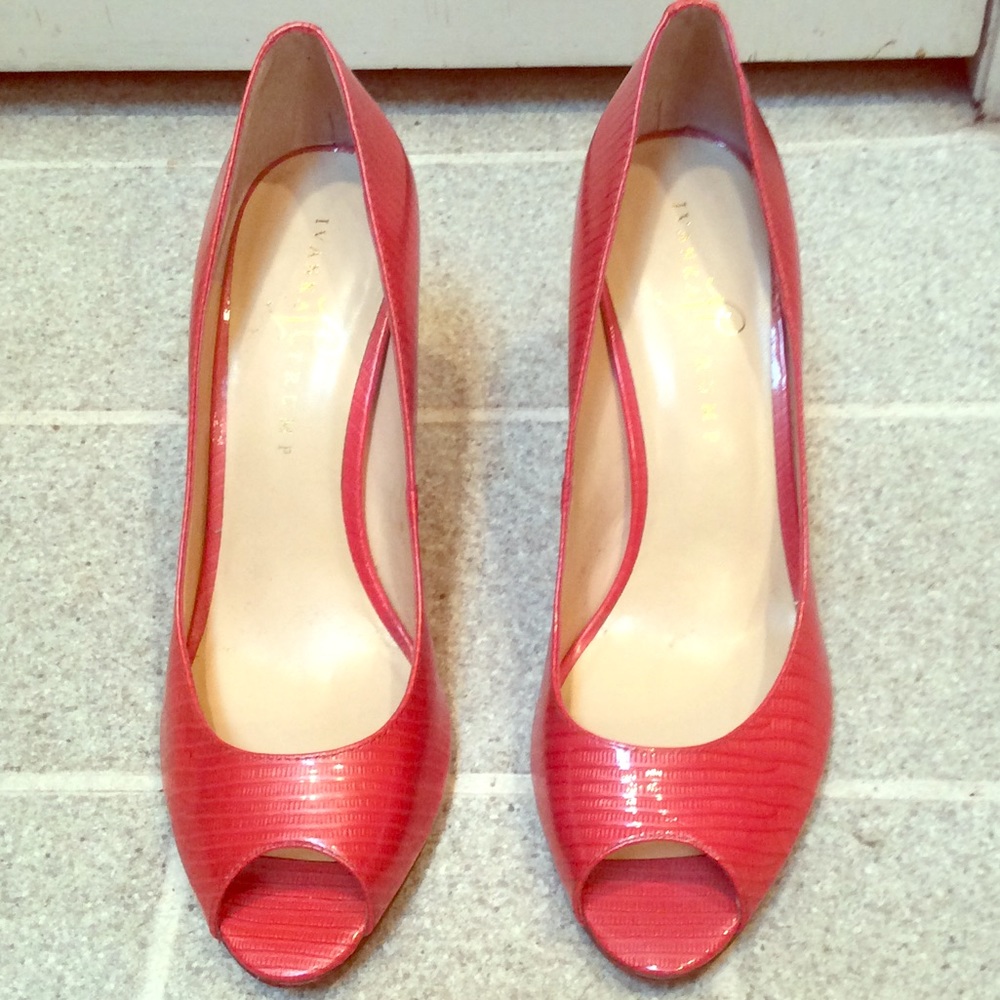 Ivanka Trump "Cleo" Peep Toe Pumps