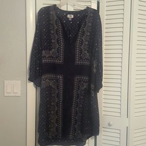 Old Navy Paisley Shirt Dress