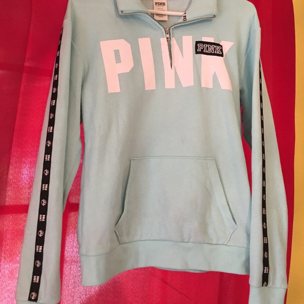 Aqua Pink Half Zip