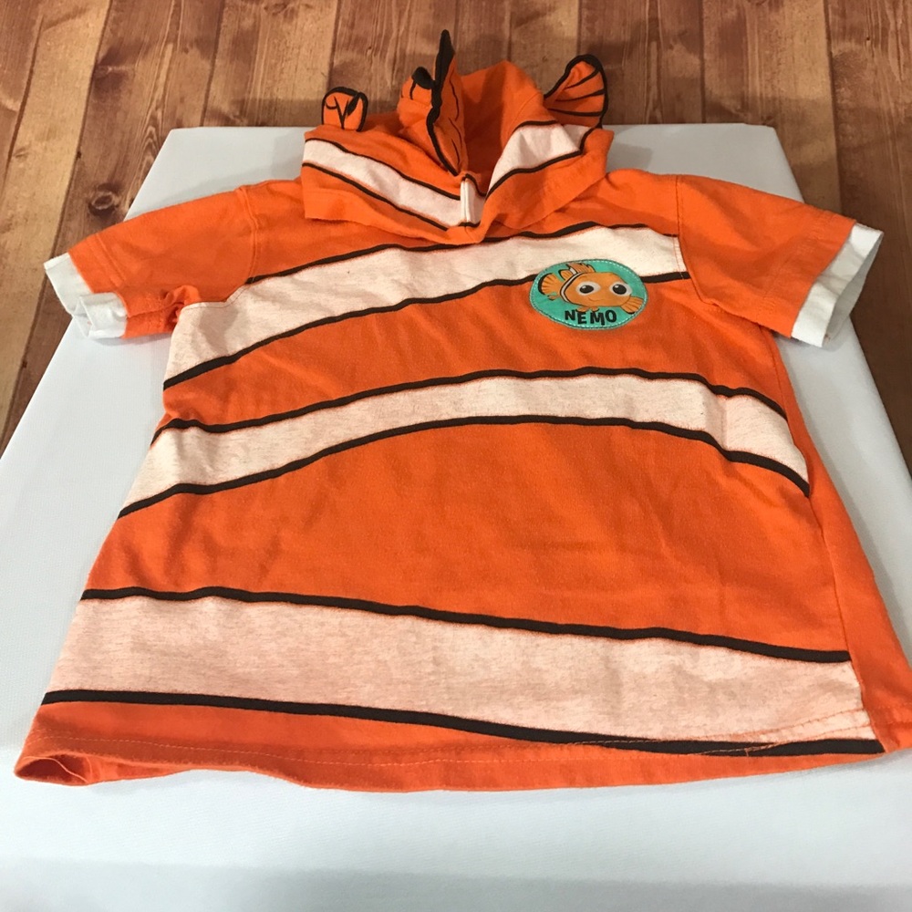 Finding Nemo hooded T Shirt 4T Disney Pixar orange