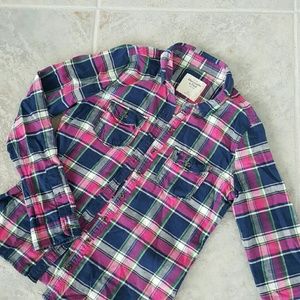 Abercrombie Fitch A&F Plaid Shirt XS