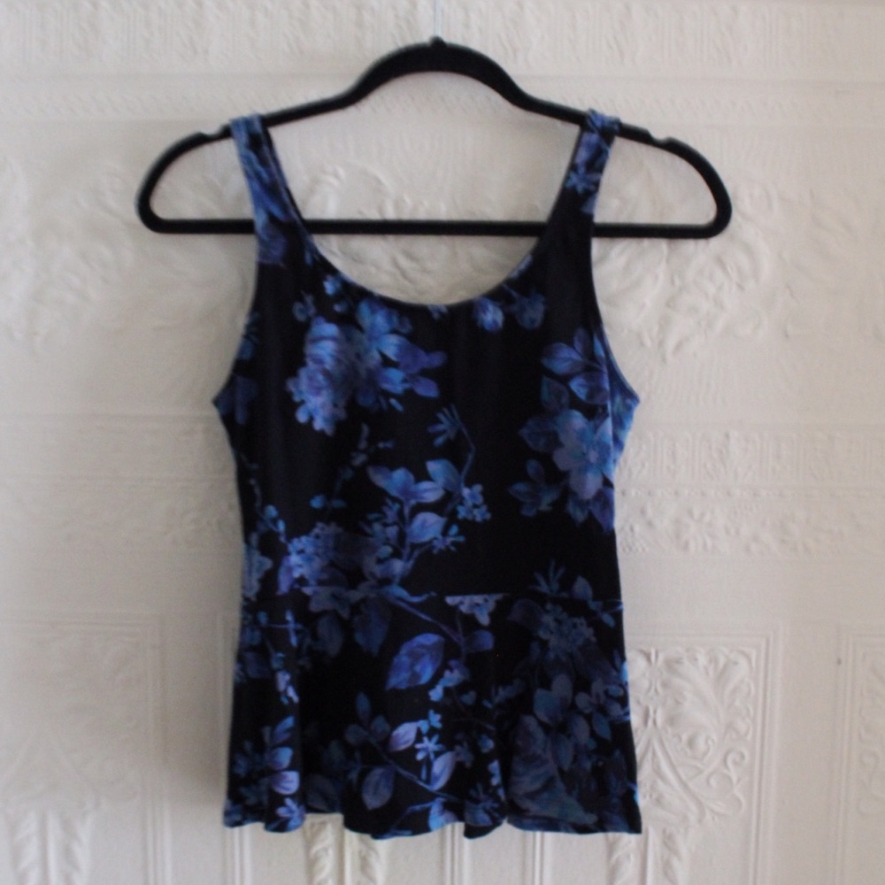 Express Sleeveless Peplum Top