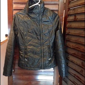 Zella moto inspired insulated poofy jacket