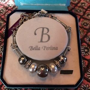 Silver Charm Bracelet w/ 7 charms NIB