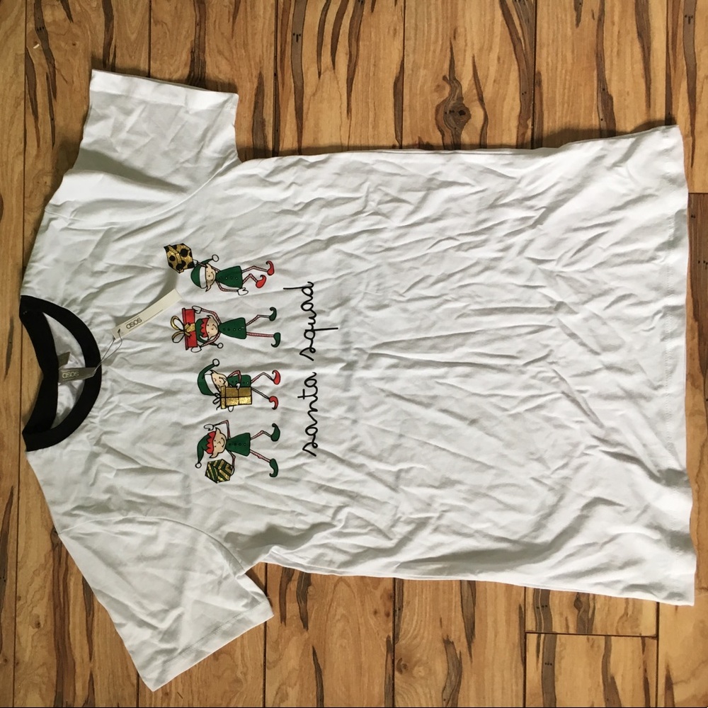ASOS White Christmas T-shirt! NEVER WORN!