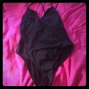 LA Hearts Black One Piece Suit