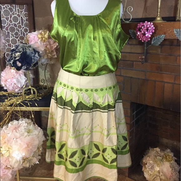 Norton McNaughton Dresses & Skirts - Norton McNaughton skirt and green top