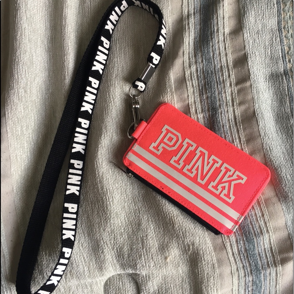 pink Victoria's Secret Landyard