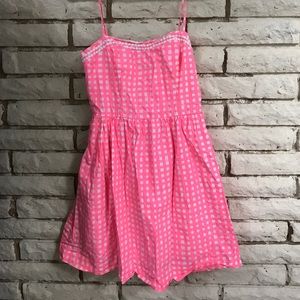 Lilly Pulitzer - Pink and White Plaid Dress - 0