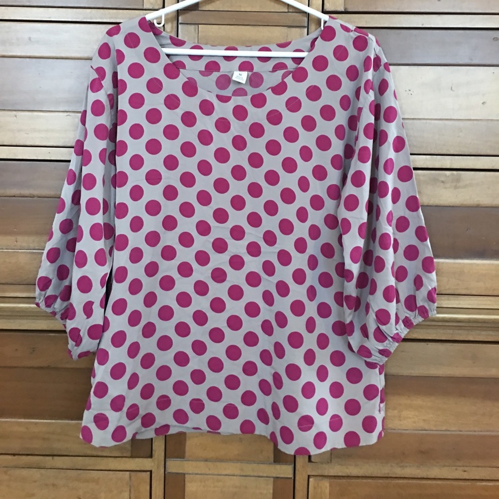 Polka Dot 3/4 sleeve blouse