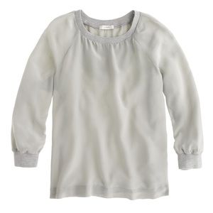 J.Crew Silk Sweatshirt - size 2