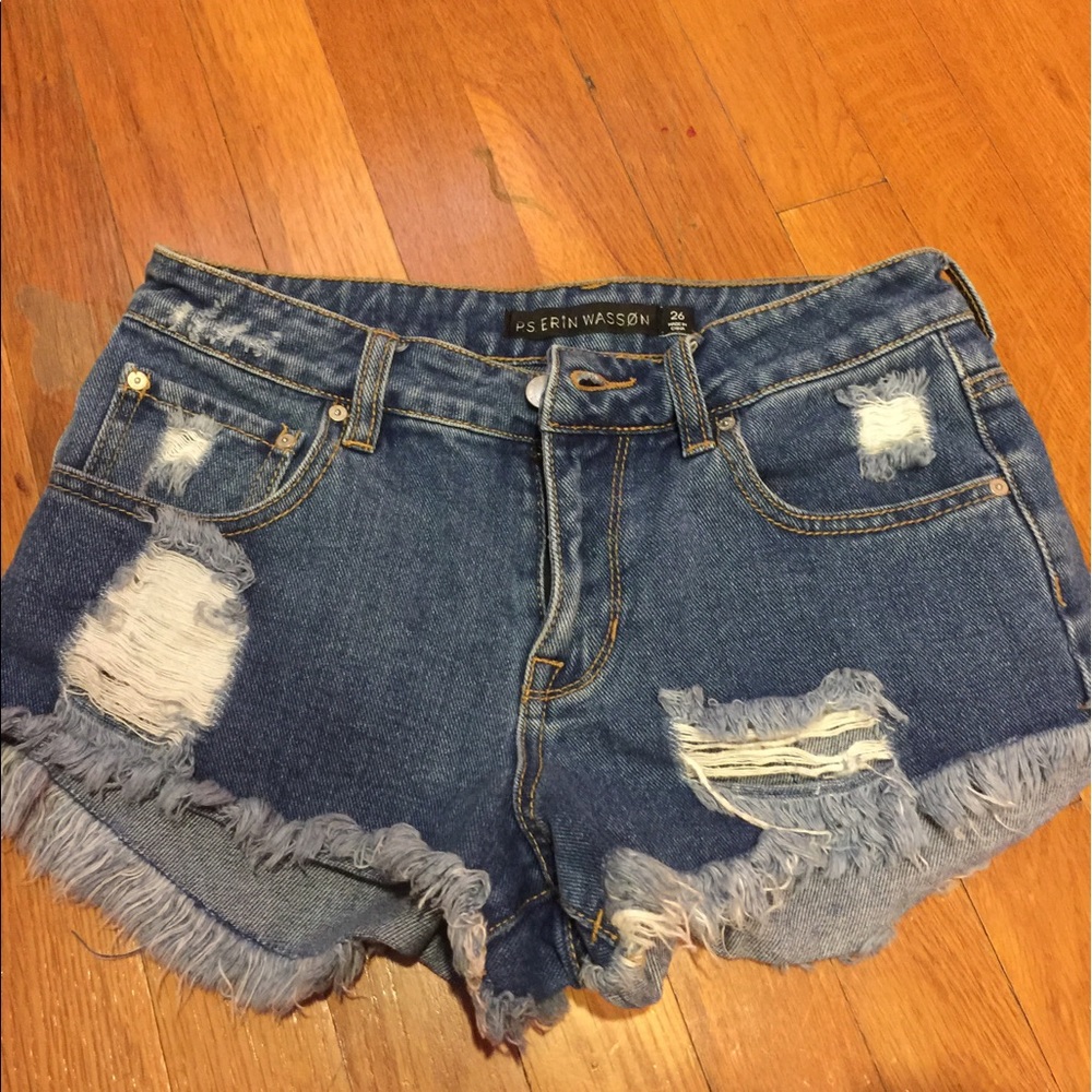 Denim shorts