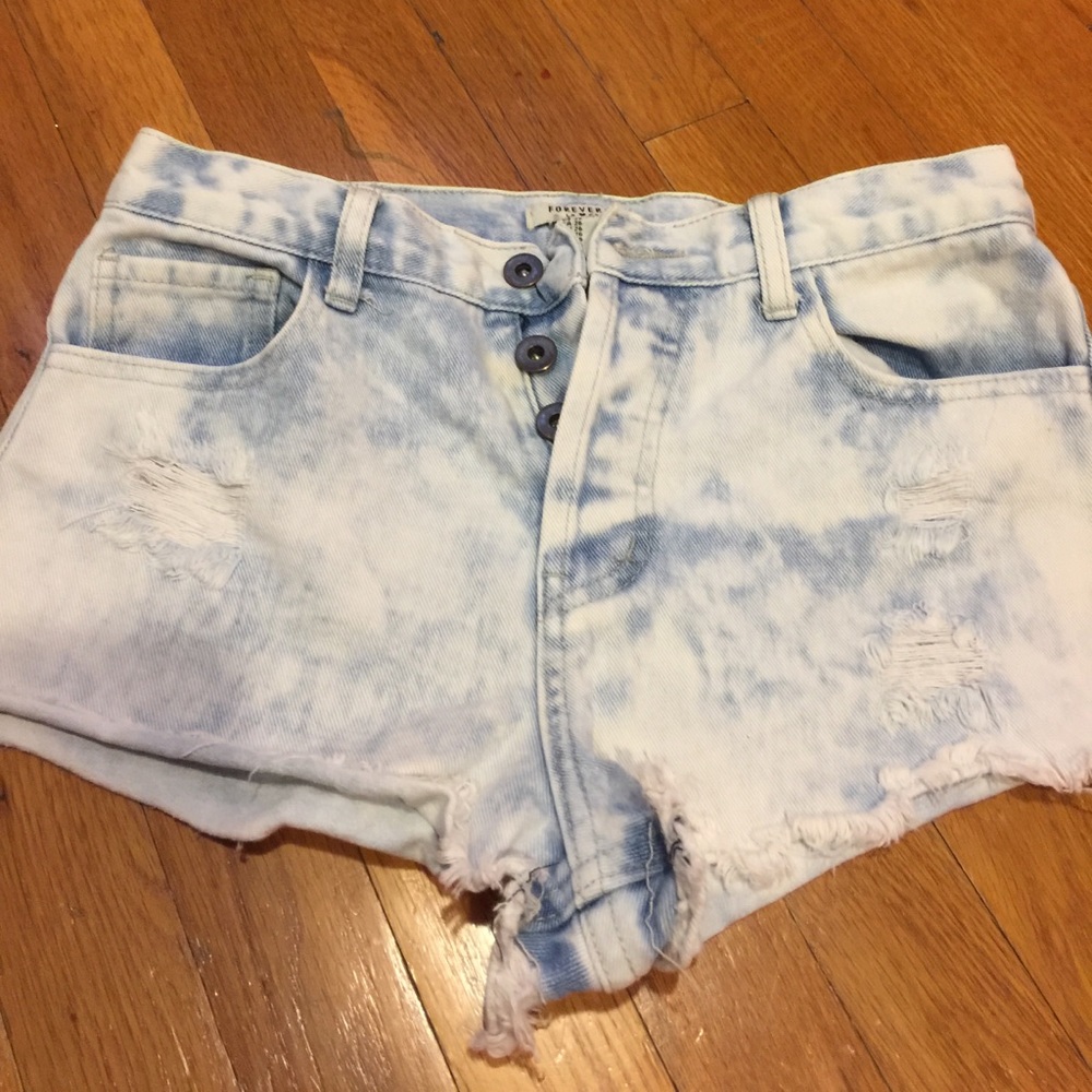 Denim shorts
