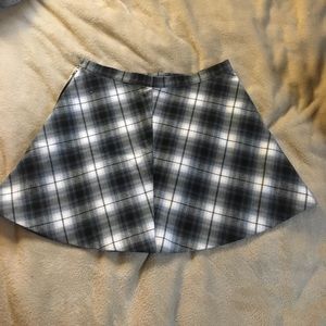 Plaid circle skirt
