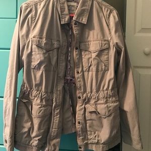 Khaki cargo jacket. Never worn but no tag.