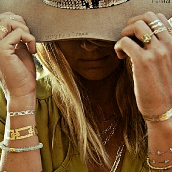 Gold Temp Tattoos - Picture 2 of 4