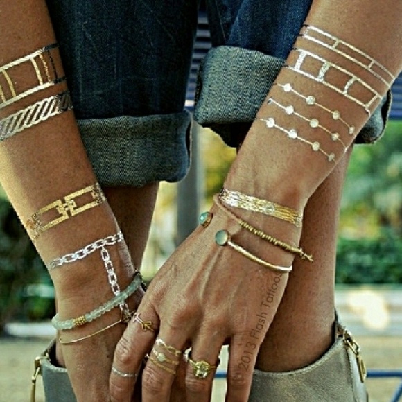 Gold Temp Tattoos - Picture 4 of 4