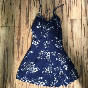 Urban Outfitters, Blue Flower patterned Dress!