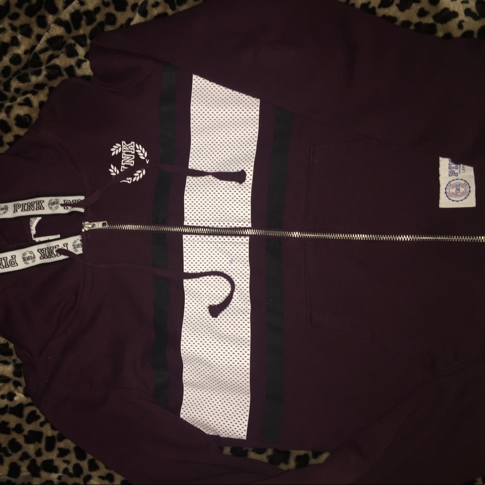 Victoria's secret pink zip up hoodie !