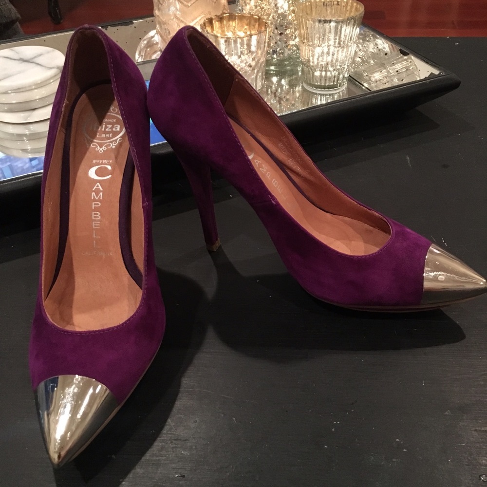 Jeffrey Campbell Captoe Suede Pumps