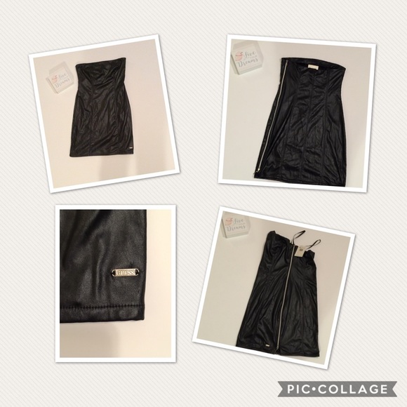 Guess Dresses & Skirts - Guess Jeans Strapless Black Mini Dress