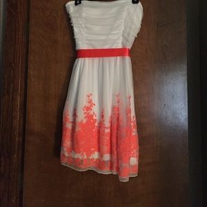 Rue 21 orange and white dress