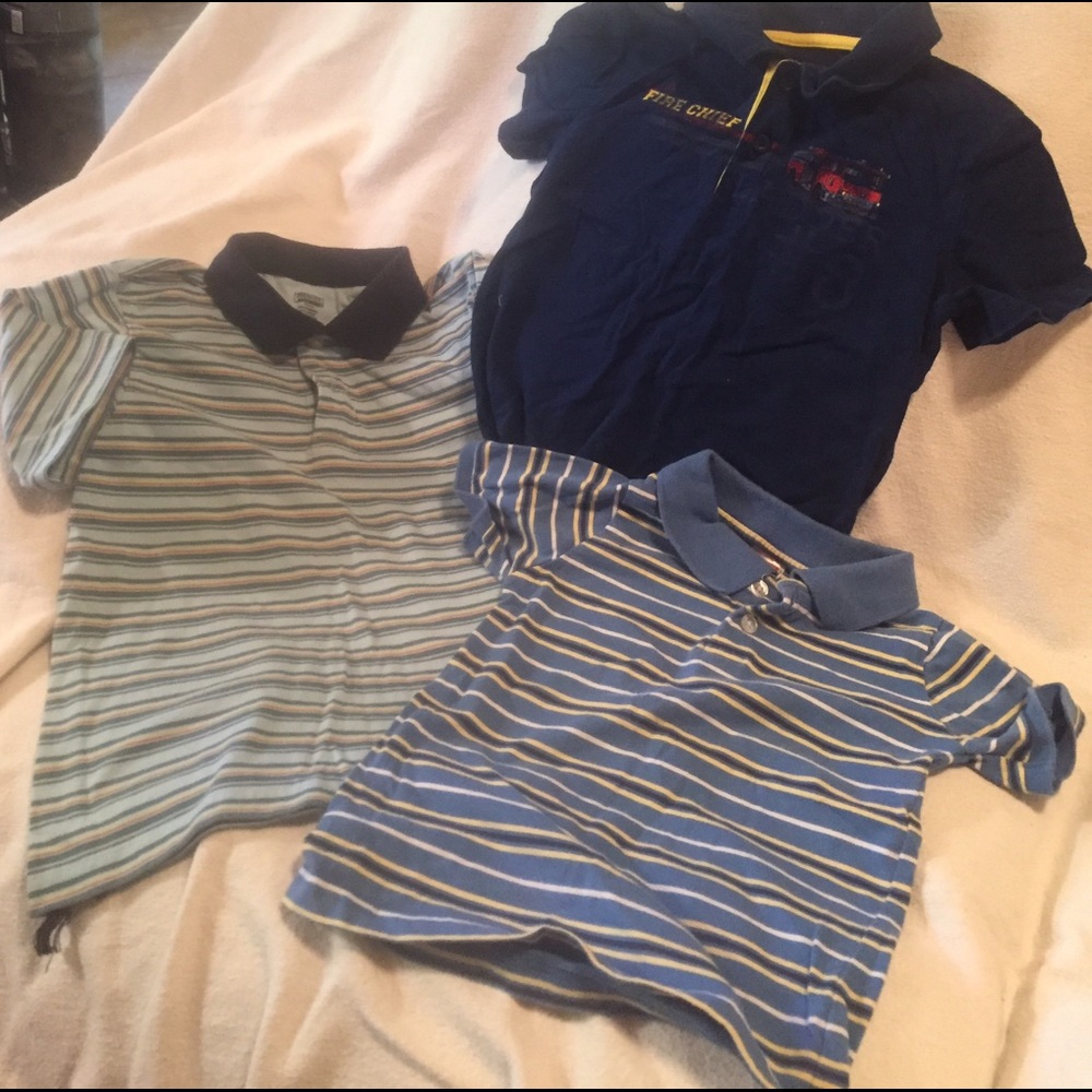 Nice boys knit shirts size 4-5. EUC