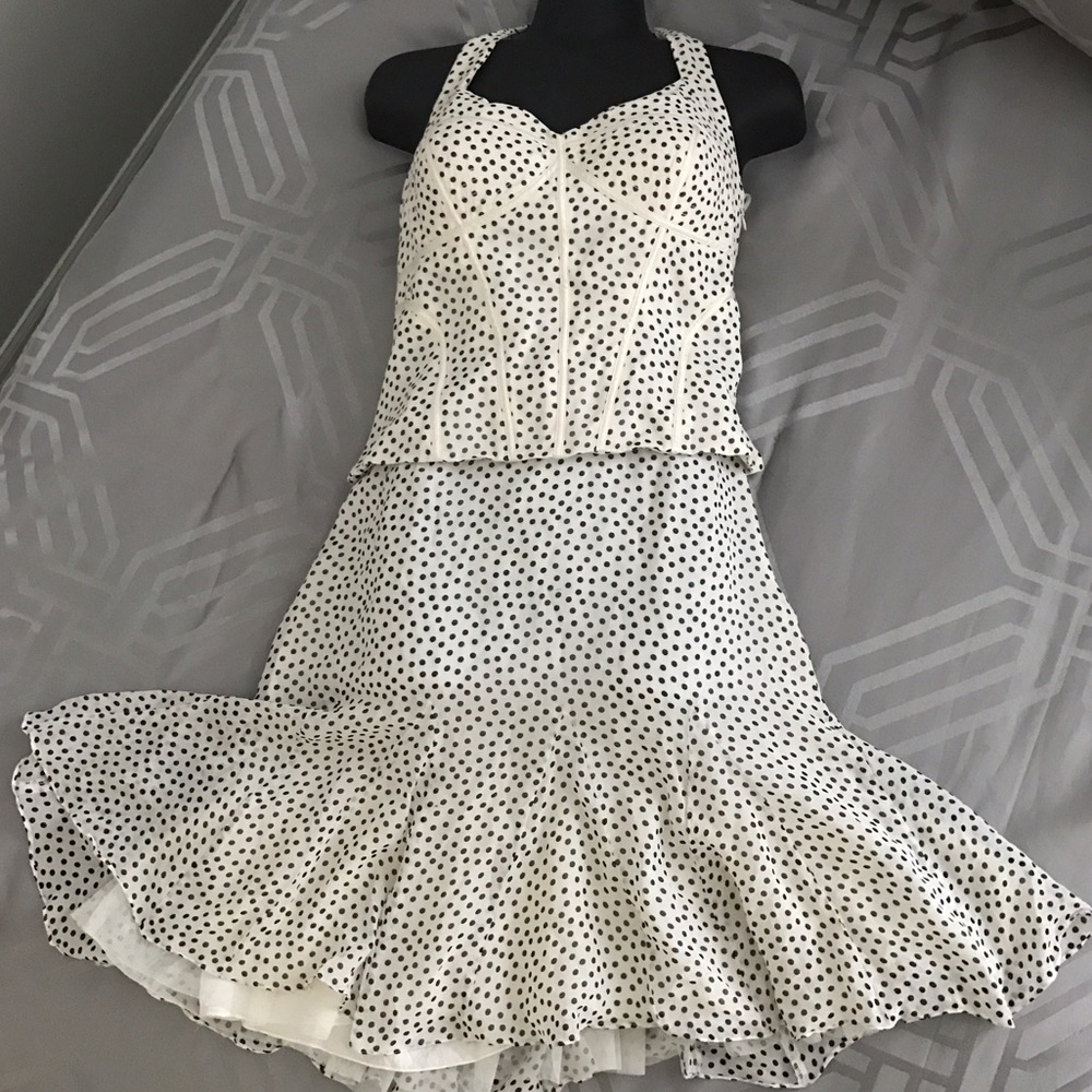 ⭐️SOLD⭐️ Sue Wong halter dress, corset dress