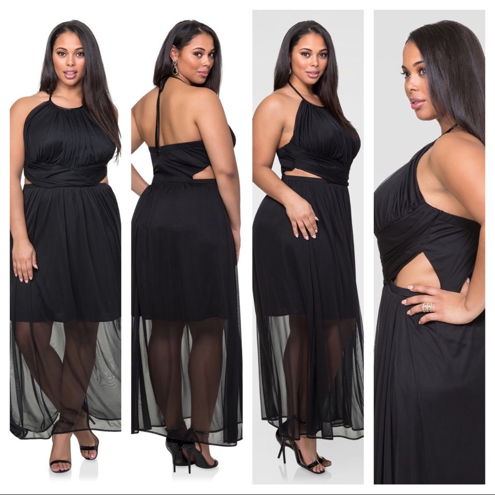 ✨Black Halter Dress