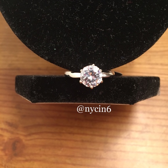 Cubic Zircon Necklace/Ring/ Engagement Set - Picture 5 of 5