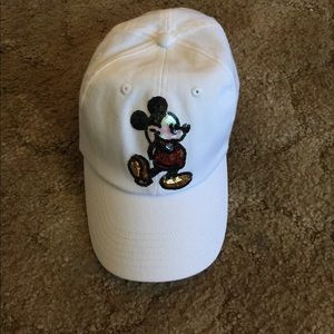 Mickey Mouse white dad hat
